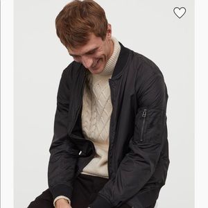 H&M Black Bomber Jacket